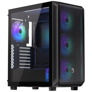 ENDORFY case Arx 500 aRGB  ATX  4x140mm aRGB fan  2xUSB USB-C  tempered glass, black EY2A011