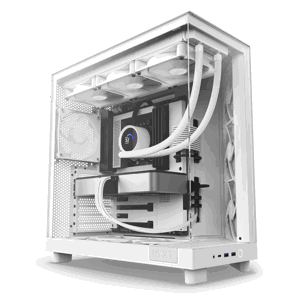 NZXT case H6 Flow  3x120 mm fan  glass  mesh panel  white CC-H61FW-01