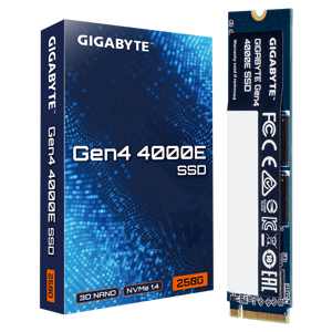 Gigabyte AORUS 4000E SSD 250GB M.2 NVMe Gen4 35001800 MBps G440E250G