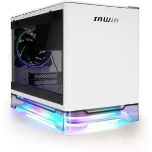 InWin A1 Plus white, PSU 650W GOLD included, Mini ITX, TG, ARGB Fans, Qi 10W Charging IW-A1PLUS-WHITE
