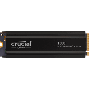 Crucial SSD T500 1TB M.2 NVMe Gen4 73006800 MBps with Heatsink CT1000T500SSD5