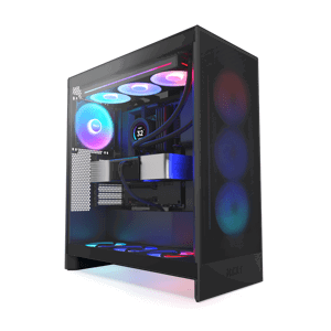 NZXT case H7 Flow RGB  3x 140 mm fan  glass  mesh panel  black CM-H72FB-R1