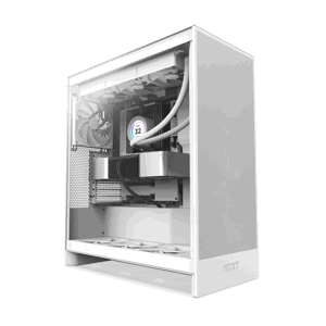 NZXT case H7 Flow  2x 120 mm fan  tempered glass  mesh panel  white CM-H72FW-01