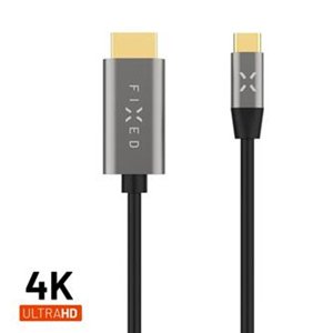 FIXED Video Cable USB-CHDMI, USB-C 3.1 Gen 2 18Gbps, HDMI 2.0 4K60Hz, 2m, grey FIXHU-CHDMI-GR