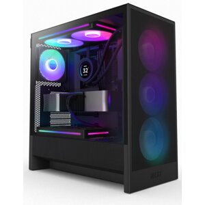 NZXT case H5 Flow RGB  360 mm RGB core fan  mesh  Black CC-H52FB-R1