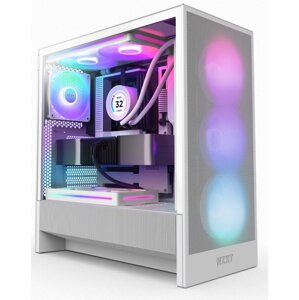 NZXT case H5 Flow RGB  360 mm RGB core fan  mesh  White CC-H52FW-R1