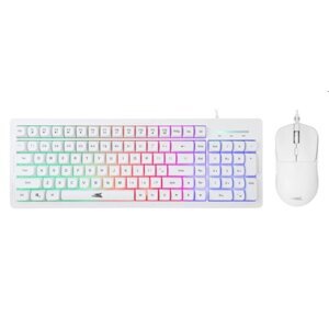 Baracuda Gaming set ORCA, gaming keyboard and gaming mouse, US, white ORCA-W