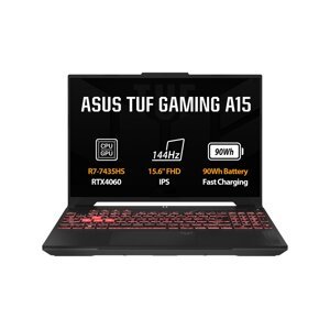ASUS TUF Gaming A15R7-7435HS16GB512GB SSDRTX406015,6" FHDbez OSMecha Gray FA507NVR-LP004