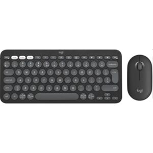 Logitech Pebble 2 combo - tenká bezdrôtová klávesnica a myš, kombo, US - graffitová 920-012239