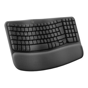 Logitech WAVE - bezdrôtová ergonomická klávesnica - CZSK - grafitová 920-012307