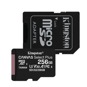 Kingston 256GB microSDXC Canvas Select Plus 100R A1 C10 Card + adaptér SDCS2256GB