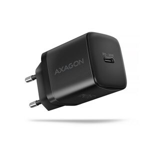 AXAGON ACU-PD30, Sil nabíjačka do siete 30W, 1x port USB-C, PD3.0PPSQC4+SFCAFCApple, čierna ACU-PD30