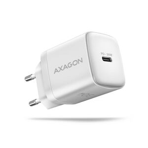 AXAGON ACU-PD30W, Sil nabíjačka do siete 30W, 1x port USB-C, PD3.0PPSQC4+SFCAFCApple, biela ACU-PD30W