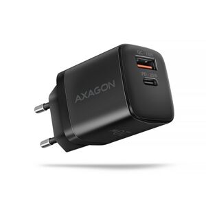 AXAGON ACU-PQ20 nabíjačka do siete 20W, 2x port (USB-A + USB-C), PD3.0PPSQC4+AFCApple, čierna ACU-PQ20