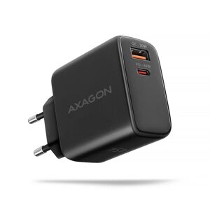 AXAGON ACU-PQ45 GaN nabíjačka do siete 45W, 2x port (USB-A + USB-C), PD3.0PPSQC4+SFC 2.0AFCApple ACU-PQ45