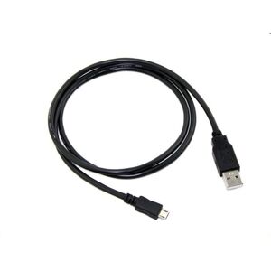 Kábel C-TECH USB 2.0 AMMicro, 2m, čierny CB-USB2M-20B