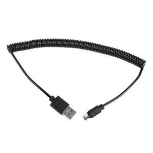 Kábel CABLEXPERT USB A MaleMicro B Male 2.0, 1,8m, Black, kroucený CC-MUSB2C-AMBM-6