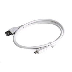 Kábel CABLEXPERT USB A MaleMicro B Male 2.0, 0,5m, White, High Quality CCP-MUSB2-AMBM-W-0.5M