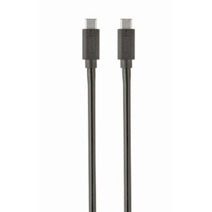Kábel CABLEXPERT USB 3.1 Type-C na Type-C kábel (CMCM), 1m, dátový, čierny CCP-USB3.1-CMCM-1M