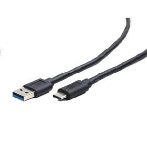 Kábel CABLEXPERT USB 3.0 AM na Type-C kábel (AMCM), 1m, čierny CCP-USB3-AMCM-1M