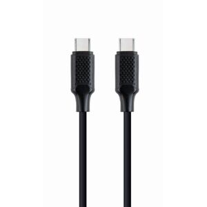Kábel CABLEXPERT USB PD (Power Delivery), 100W, Type-C na Type-C kábel (CMCM), 1,5m, dátový a napájací, čierny CC-USB2-CMCM100-1.5M