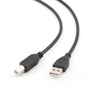 Kábel CABLEXPERT USB A-B 1,8m 2.0 HQ Black, pozlátené kontakty CCP-USB2-AMBM-6