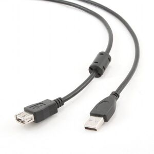 Kábel CABLEXPERT USB A-A 1,8m 2.0 predlžovací HQ s ferritovým jadrom CCF-USB2-AMAF-6