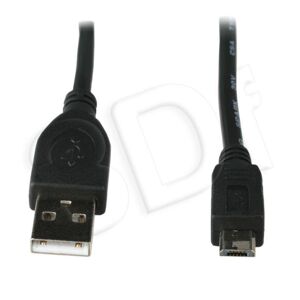 Kábel CABLEXPERT USB A MaleMicro B Male 2.0, 1,8m, Black High Quality CCP-MUSB2-AMBM-6