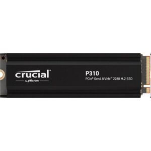 Crucial SSD P310 2TB M.2 NVMe Gen4 71006000 MBps with Heatsink (Playstation®5 and PlayStation®5 Pro compatible) CT2000P310SSD5