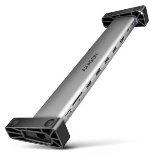AXAGON HMC-10HLS, USB 5Gbps hub, 4x USB-A, HDMI 4k60Hz, RJ-45 GLAN, SDmSD, PD 100W, kábel USB-C 25cm HMC-10HLS
