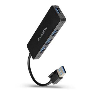 AXAGON HUE-G1A, 4x USB 3.2 Gen 1 SLIM hub, kábel Type-A 14cm napevno HUE-G1A