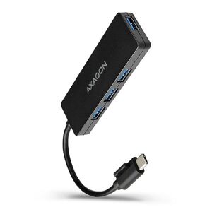AXAGON HUE-G1C, 4x USB 3.2 Gen 1 SLIM hub, kábel Type-C 14cm napevno HUE-G1C