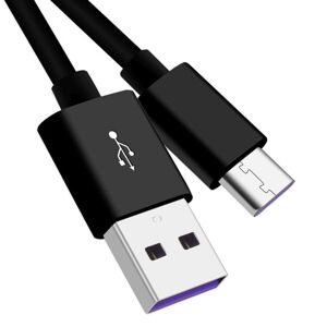 PremiumCord Kabel USB-CM - USB 2.0 AM, Super fast charging 5A, black, 1m ku31cp1bk