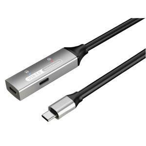 PremiumCord USB-C repeater a predlžovací kábel Male-Female, 5Gbps Aluminium 5m ku31rep5al