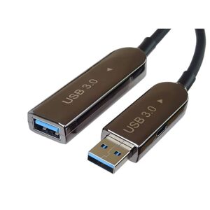 PremiumCord USB3.2 + 2.0 predlžovací optický AOC kábel AMale - AFemale 10m ku3fiber10