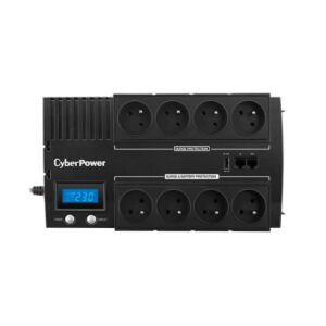 CyberPower BRICs LCD 700, 700VA420W LCD, 8x FR zásuvka, RJ11RJ45, USB BR700ELCD-FR