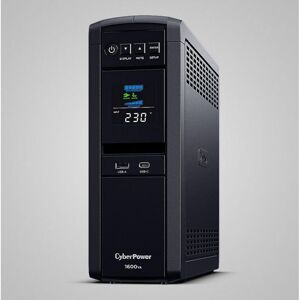 CyberPower CP1600EPFLCD, UPS Intelligent PFC, 1600VA1000W, LCD, 6x Schuko, RJ11RJ45, USB CP1600EPFCLCD
