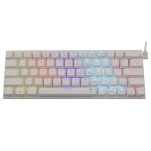 White Shark Gaming mechanical keyboard WAKIZASHI 2, red switch, US, white WAKIZASHI-2-US-W-RED