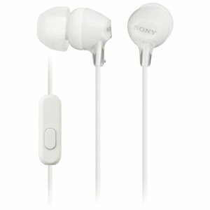 Sony MDR-EX15AP slúchadlá s handsfree, biela MDREX15APW.CE7