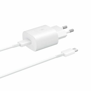 Rýchlonabíjačka Samsung 25W s USB-C káblom, white EP-TA800XWEGWW