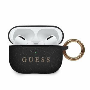 GUESS silikónový obal pre Apple AirPods Pro (GUACAPSILGLBK), Black GUACAPSILGLBK