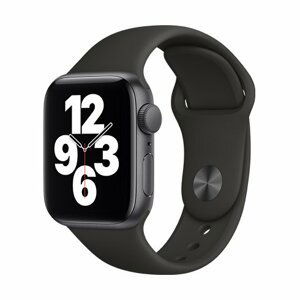 Apple Watch SE GPS, 44mm Space Gray Aluminium Case with Black Sport Band - Regular MYDT2VRA