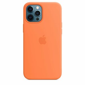 Apple iPhone 12 Pro Max Silicone Case with MagSafe, kumquat MHL83ZMA