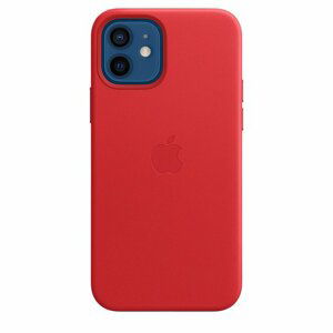 Apple iPhone 12 | 12 Pro Leather Case with MagSafe, (PRODUCT) red MHKD3ZMA