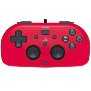 HORI Wired Mini Gamepad for Playstation 4, red PS4-101U