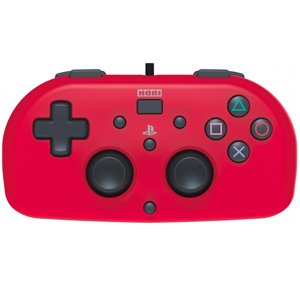 HORI Wired Mini Gamepad for Playstation 4, red PS4-101U