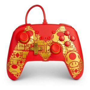 Káblový ovládač PowerA Enhanced pre Nintendo Switch, Mario Gold M 1516987-01