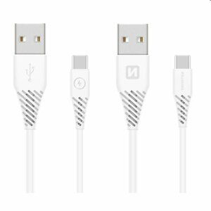 Swissten Data Cable Textile USB  USB-C 1.5 m, biely 71504400