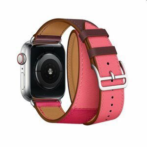 COTEetCI Calfskin strap (long) for Apple Watch 424445mm, bordeauxpink WH5261-44-BRR