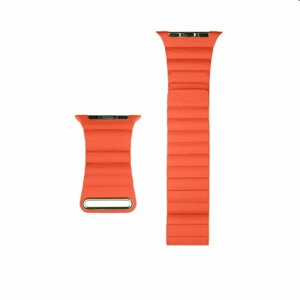 Kožený remienok COTEetCI Back Loop pre Apple Watch 424445mm, oranžový WH5206-OR